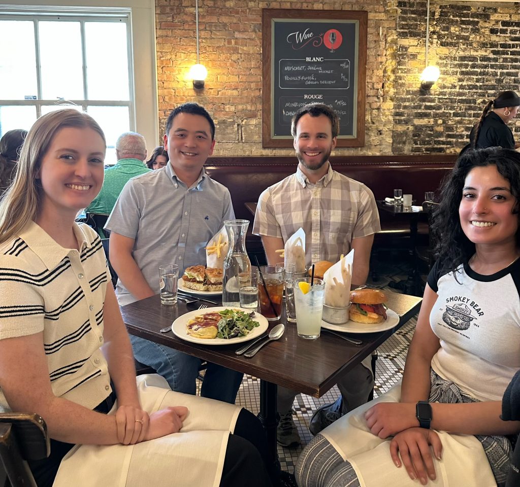 Welcome lab lunch for Paul